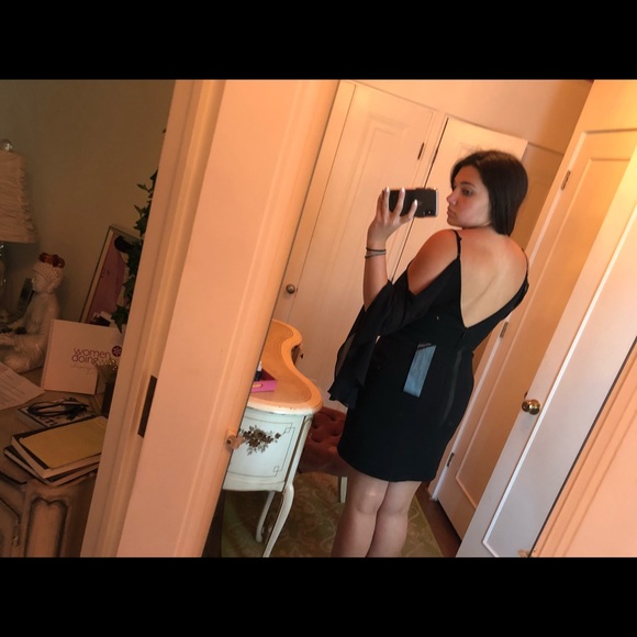 Bcbg Black Mini Dress - Picture 5 of 6